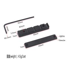 Instrumento musical, porca de ponte de corda de guitarra 43mm pom para peças de baixo de 5 cordas - Image 1