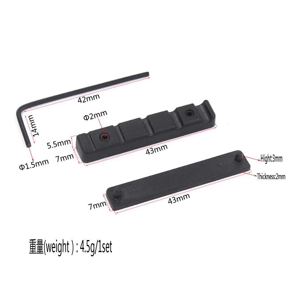Instrumento musical, porca de ponte de corda de guitarra 43mm pom para peças de baixo de 5 cordas - Image 1