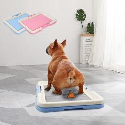 Potty interior portátil para animais de estimação, WC para treinamento de cães, Potty pequeno para gatos, Cat Litter Box, Puppy Pad Holder, Pet Supplies - Image 1
