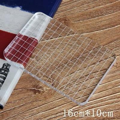 Bloco de Carimbo Acrílico Transparente para Scrapbooking e DIY - Acessórios Ideais para Cartões e Diários Decorativos