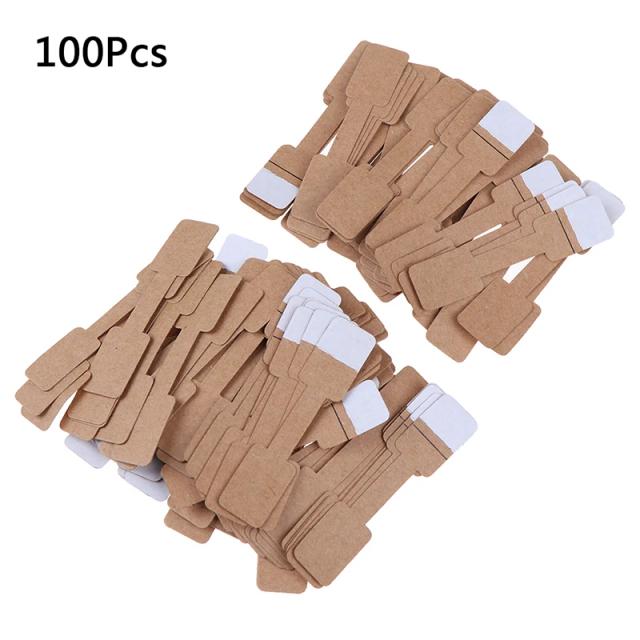 Etiquetas de Papel Kraft Artesanal com 100 Peças para Embalagem, Presentes e Festas DIY