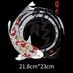 Vinil De Transferência De Calor Adesivos, Transferência De Calor Adesivos, DIY, Monte Fuji Paisagem, Onda Do Oceano, Guindaste Koi na roupa - Image 5