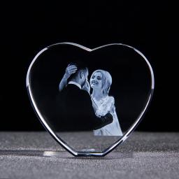 Moldura para foto de cristal com base de led, gravada a laser 3d, personalizada, para casais, lembrança de aniversário de casamento, dia dos namorados - Image 4
