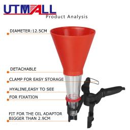 1pcs óleo universal funil ferramenta conjunto com braçadeira nova marca - Image 3