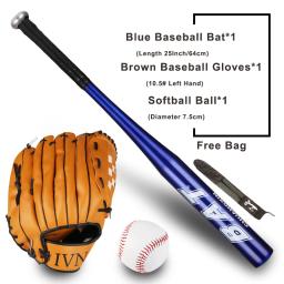 Kit de bastão de beisebol infantil, 64cm, conjunto de luvas de beisebol com bolsa, bastão do bit e softbol infantil, 25" - Image 5