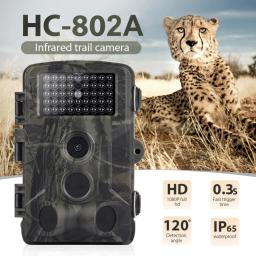 Câmera de caça com visão noturna hc802a, 1080p, 20m, para trilhas e animais selvagens, rastreamento, câmera sem fio de alta definição, infravermelho, hc802a - Image 1