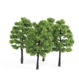 20 pces trem artificial miniatura árvore modelo de plástico cenário ferroviário decoração construção paisagem acessórios 1:100 3.5cm - Image 2