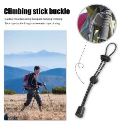 Suporte de bastão de caminhada, mochila, corda elástica portátil de acampamento, caminhada, trilha, poste de fixação, elementos externos - Image 1