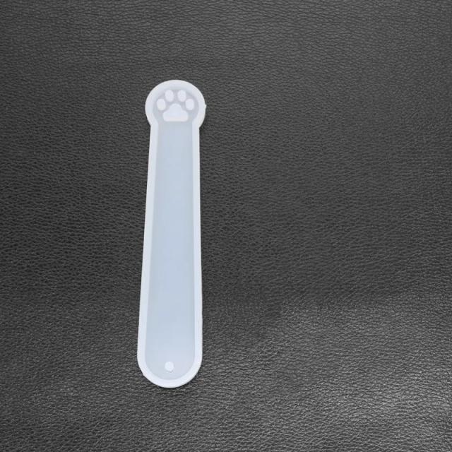 Molde de Silicone Transparente para Marcadores Retangulares de Resina DIY - Crie Joias e Artesanato com Epóxi