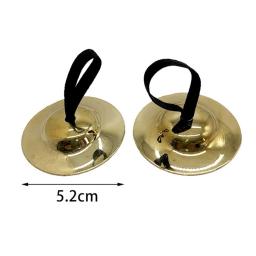 Dança Dedo Pratos de Percussão, Metal Adereços Dançando, Diâmetro 5cm 9cm 15cm, 2Pcs - Image 4