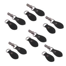 6 conjuntos de couro preto toggle fivelas bolsa ferrolho botões fecho para diy saco artesanato pu costura fivela ganchos casaco prendedor - Image 5