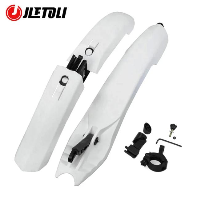 Para-lama de Bicicleta MTB com Luz de LED - Montagem Rápida e Design Frontal/Traseiro
