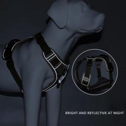 Colete de arnês reflexivo para cães, Correias de segurança ajustáveis para cães médios e grandes, Arneses ambulantes, Buldogue Francês - Image 5