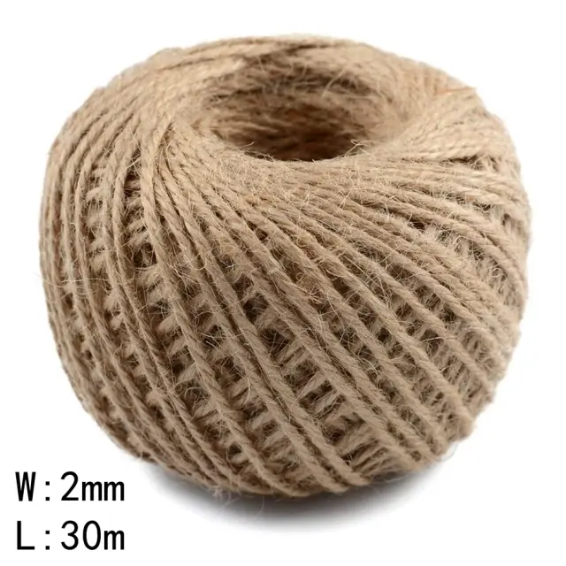 Fita de Juta Vintage Natural 5m para Presentes e Artesanato - Ideal para Casamentos, Festas e Decoração de Natal