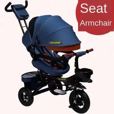 Pedal de triciclo infantil de poltrona dobrável, carrinho de bebê giratório, bicicleta leve, 2 em 1 triciclo, 1-3-6 anos de idade, 2020 - Image 1