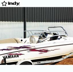Indy Max frente para barco alumínio Wakeboard Tower, branco revestido - Image 4