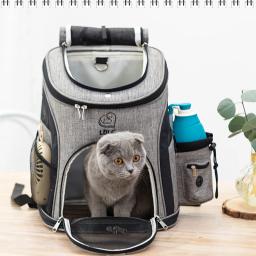 Mochila para viagem de animais de estimação, esportiva, portátil, dobrável, respirável, cattery, pet, mochila, cães, gatos, brinquedos - Image 3