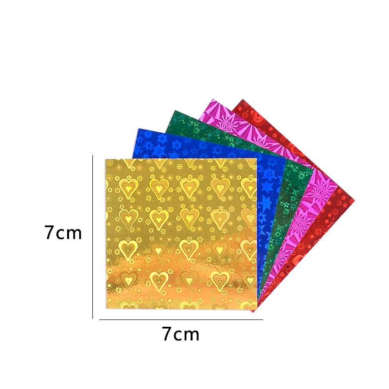 50pces 7/10/15cm quadrado origami papel lados dobro cor sólida dobrável papel multicolorido crianças artesanal diy scrapbooking artesanato decoração - Image 1