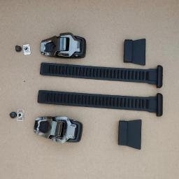 2 conjuntos de patins de velocidade em linha com cabeça de ferro, fivela de cinto de tornozelo, fita de patins de velocidade, faixa fixa com parafusos - Image 3