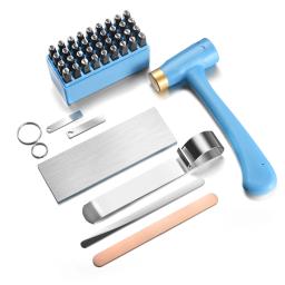 4 tamanho de polegar economia soco selo titular acessórios gabarito dedo portátil mini artesanato jóias kit ferramentas soco conjunto mão fazendo - Image 6
