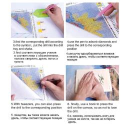 Conjunto de ferramentas para pintura com miçangas, 5d, acessórios de pintura com suporte de bandeja, caneta, mosaico, kit de caneta de cola para bordado, pinças diy - Image 4