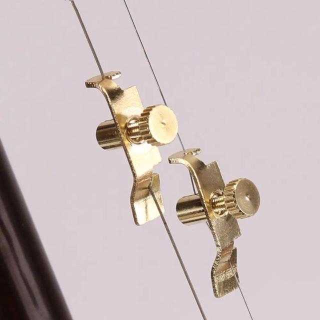 Erhu Spinner Profissional em Metal Banhado a Ouro com Ajuste Fino - Acessório Musical Ideal
