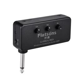 Flatsons f1r mini fone de ouvido amplificador de guitarra com 3.5mm fone de ouvido jack aux entrada plug-and-play acessórios de guitarra - Image 2