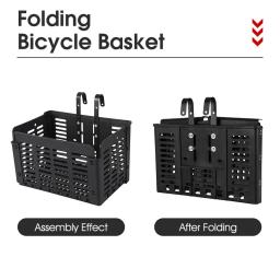 Cesto dobrável para bicicleta west biking, cesta de bagagem traseira para ciclismo, mtb, acessório para guidão e armazenamento frontal - Image 4
