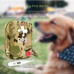 Portátil Molle Pet First Aid Kit, Kit de Resgate de Emergência, Dog Trauma Care, Bolsa Médica para Treinamento, Caminhadas, Caça, Camping, 78Pcs - Image 3