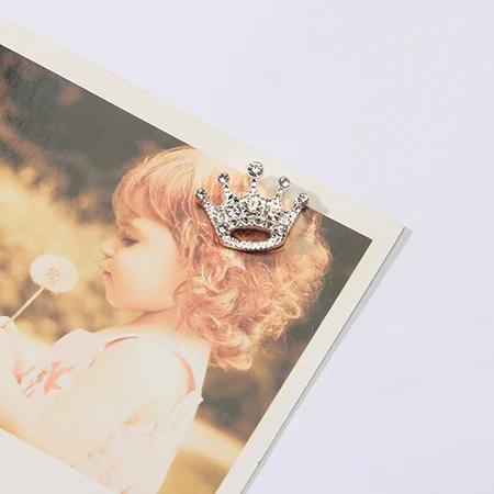 Mini Tiara de Coroa com Strass - Conjunto de 10 Peças para Artesanato e Decoração DIY 20x16mm
