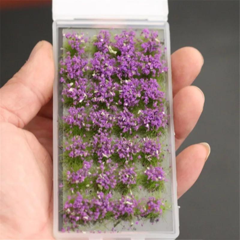 Modelo miniatura flor de vidro arbusto para o trem paisagem layout construção arquitetura diorama fazendo - Image 1
