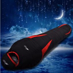 Sacos de Dormir para Caminhada Esportes Baixos Ultra Leves Sacos de Dormir Impermeáveis Mummy Adultos Baixos Pato de Acampamento para Inverno Uso Externo 3 Cores - Image 3