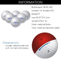 Bolas de golfe presente para golfista crianças, beisebol, futebol, futebol americano, 2 ou 3 camadas, jogo de prática, meninos e meninas, 1pc tipos - Image 3