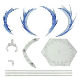 Figuras de ação anime lâmina efeitos especiais decoração com suporte para modelo verde base diy brinquedo montagem luz juguetes kpop - Image 6
