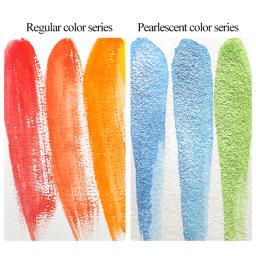 Angelmark-Tinta Profissional Aquarela Sólida, Conjunto de Pintura com Escova de Água, Caneta para Desenho, Artigos de Arte, 24 Cores, 36 Cores, 48 Cores - Image 4