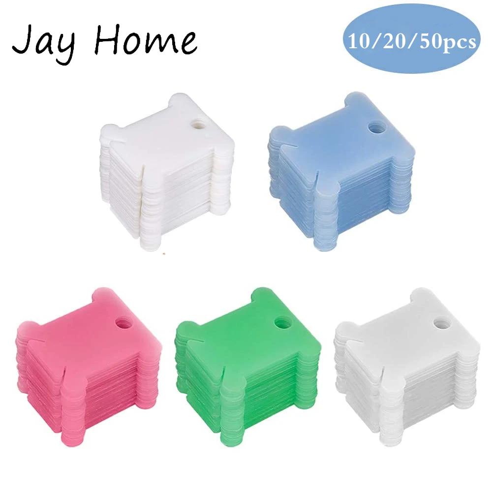 10-50 pçs bobinas de fio de plástico cartões de linha de bordado ponto cruz bobina organizador de linha bordado fio artesanato ferramentas de costura - Image 1