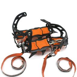 10/12 dente profissional crampons escalada ao ar livre de pesca neve skid sapato capa montanhismo skid gear 10/12 dentes gelo crampon - Image 2
