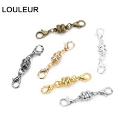Fechos magnéticos de cobre com Fechos Lagosta, Conectores para colares e pulseiras, Descobertas Jóias DIY, 38x7mm, 10 conjuntos por lote - Image 2
