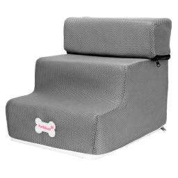 1PC Cão Escadas Pequeno Cão Gato Pet 3 Passos Rampa Removível Antiderrapante Escalada Destacável Cama Escada Interativa Toy Pet Supplies - Image 4
