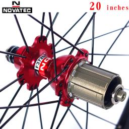 Novatec-Rodado de bicicleta dobrável de alumínio com QR, A271, F372SB, V Freio, 451, 406, 4 Rolamentos, 7-11Speed, 20, 24H - Image 5