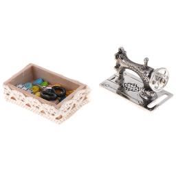 Multi estilos crianças casa de bonecas decoração móveis em miniatura máquina de costura linha tesoura acessórios para bonecas casa brinquedos para meninas - Image 4