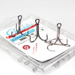Ganchos de pesca Gamakatsu 15 unidades/lote 13ME 1 # -14 #    Material de aço de alto carbono agudo preto gancho de pesca equipamento de pesca curva redonda - Image 1
