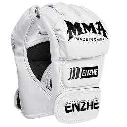 Luva mma de luta pu saco de boxe grosso meio dedo sanda taekwondo luvas de luta profissional equipamentos de treinamento tkd - Image 4