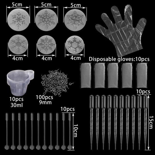 Conjunto Completo de Moldes de Silicone e Ferramentas para Criar Jóias em Resina Epóxi - Ideal para Artesanato DIY