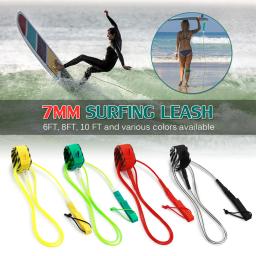 Prancha de surfe Smooth Steel Paddle Leash, Trela Surf, Corda de perna, Giratória, 6ft - Image 2