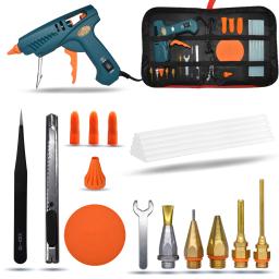 Pistola de cola Hot melt 15 em 1, kit de ferramentas, silicone, interruptor 50w/150w, para artesanato, reparo, diy, cola 11mm, bico de cobre puro - Image 1