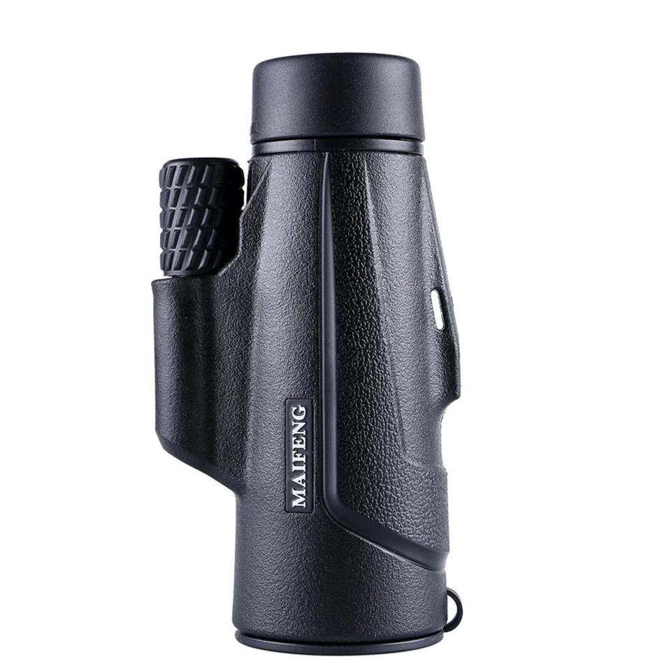 Maifeng mira telescópica 10x42, monocular com clipe para celular, vidro óptico portátil profissional para caça - Image 1