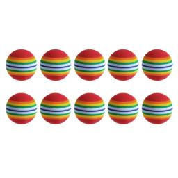 10 pçs colorido gato brinquedo bola interativa gato brinquedos jogar mastigar chocalho scratch espuma natural bola treinamento suprimentos para animais de estimação - Image 4