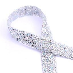 Fita de cristal ab para decoração, decoração de vestuário com glitter strass faça você mesmo - Image 5