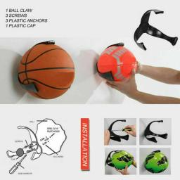 Garra De Bola Parede Pendurado Basquete Futebol Futebol Rack De Armazenamento Bolas Suporte De Exibição - Image 4